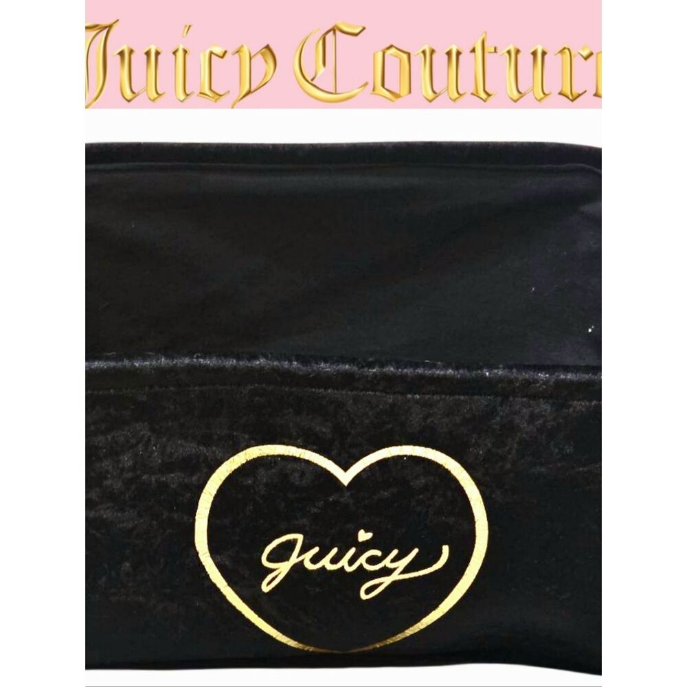 Juicy Couture Home Signature Logo Heart Velour Decorative Storage Basket